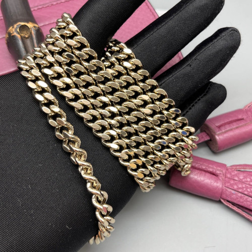 Gucci Bamboo Diana Chain Bag Grained Calfskin Purple Gucci Bamboo Diana Chain Bag Grained Calfskin Purple