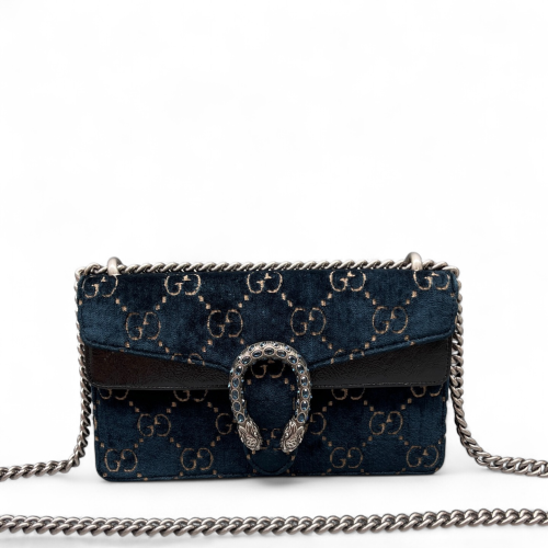 Gucci Meium Dionysus Velvet Blue Black