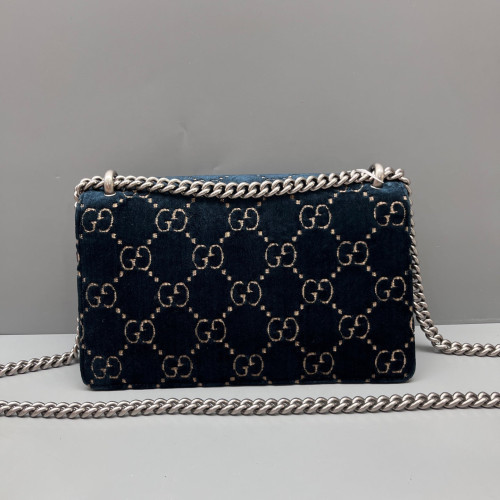Gucci Meium Dionysus Velvet Blue Black