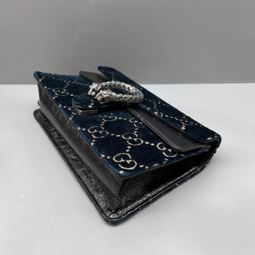 Gucci Meium Dionysus Velvet Blue Black