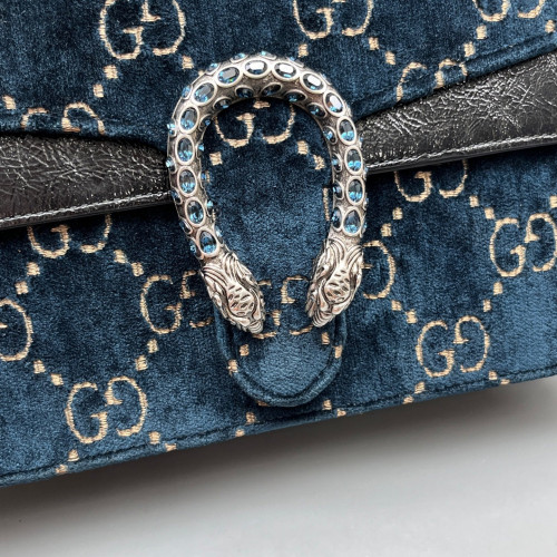Gucci Meium Dionysus Velvet Blue Black