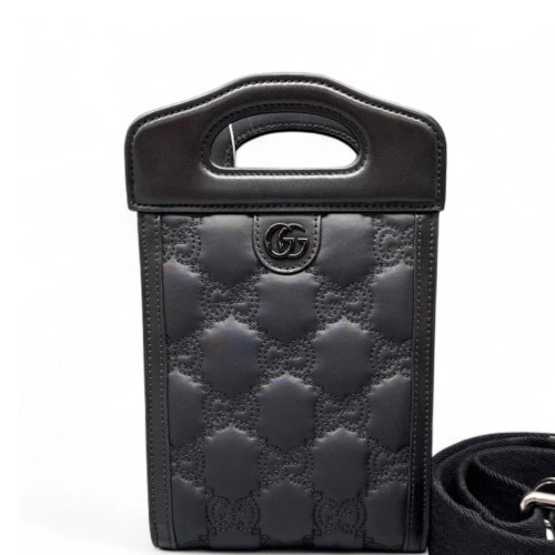 Gucci Phone Holder Guccissima Black