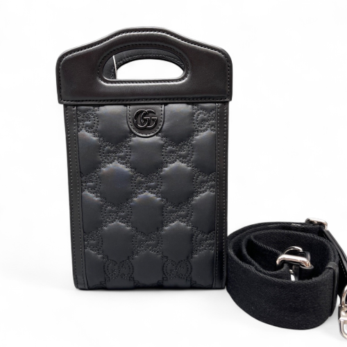 Gucci Phone Holder Guccissima Black