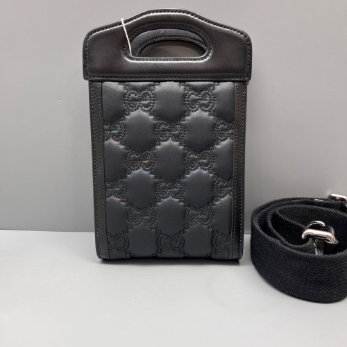 Gucci Phone Holder Guccissima Black