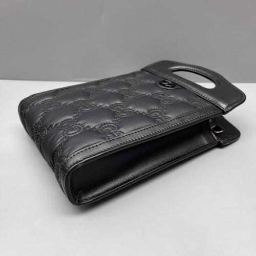 Gucci Phone Holder Guccissima Black