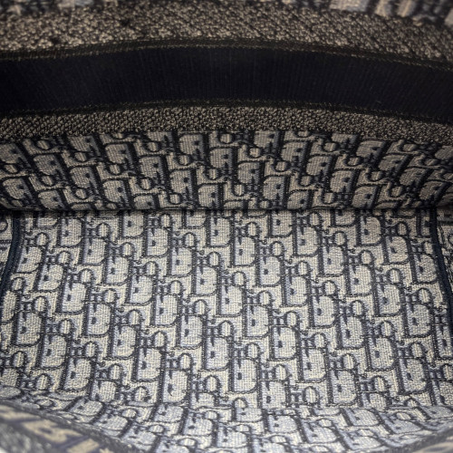 Dior Medium Book Tote Oblique Beige Navy