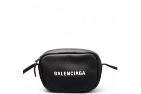 Balenciaga Camera Case Calfskin Black