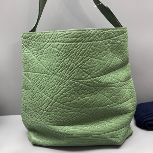 Prada Bucket Grained Calfskin Light Green
