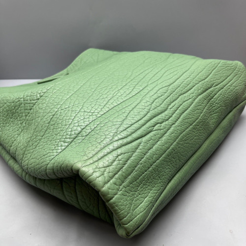 Prada Bucket Grained Calfskin Light Green