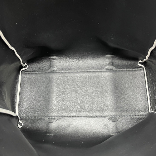 Balenciaga Tote Bag Grained Calfskin White