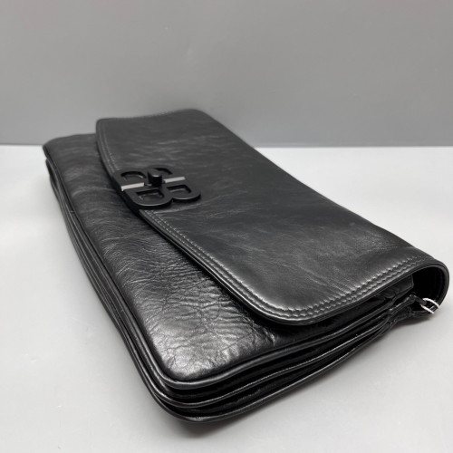 Balenciaga Medium BB Soft Flap Bag Calfskin Black Balenciaga Medium BB Soft Flap Bag Calfskin Black