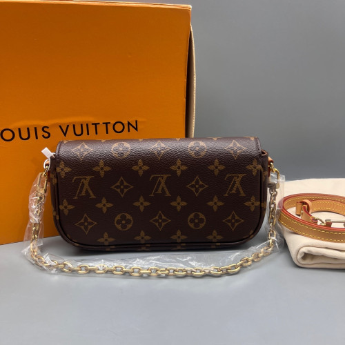 Louis Vuitton Ivy Wallet On Chain Monogram Brown