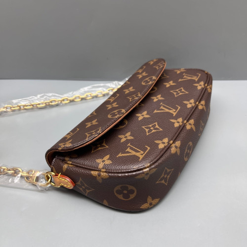Louis Vuitton Ivy Wallet On Chain Monogram Brown