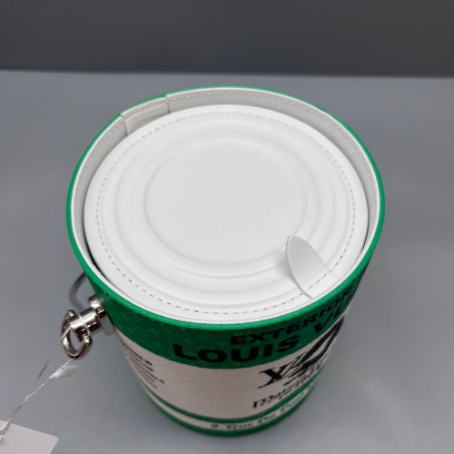 Louis Vuitton Bucket Calfskin Green White