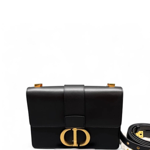 Dior 30 Montaigne Flap Bag Smooth Calfskin Black Dior 30 Montaigne Flap Bag Smooth Calfskin Black