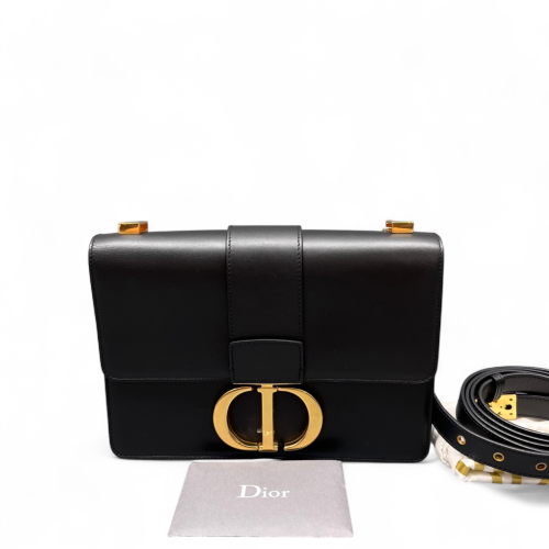 Dior 30 Montaigne Flap Bag Smooth Calfskin Black Dior 30 Montaigne Flap Bag Smooth Calfskin Black