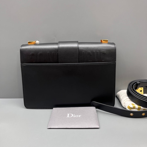 Dior 30 Montaigne Flap Bag Smooth Calfskin Black Dior 30 Montaigne Flap Bag Smooth Calfskin Black