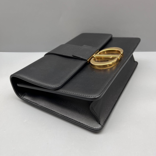 Dior 30 Montaigne Flap Bag Smooth Calfskin Black Dior 30 Montaigne Flap Bag Smooth Calfskin Black
