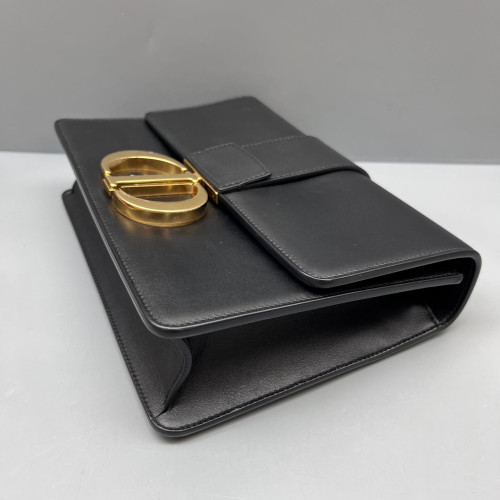 Dior 30 Montaigne Flap Bag Smooth Calfskin Black Dior 30 Montaigne Flap Bag Smooth Calfskin Black