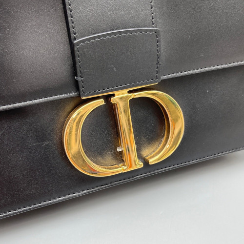 Dior 30 Montaigne Flap Bag Smooth Calfskin Black Dior 30 Montaigne Flap Bag Smooth Calfskin Black