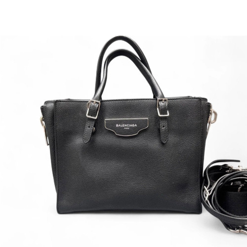Balenciaga Tote Bag Grained Calfskin Black