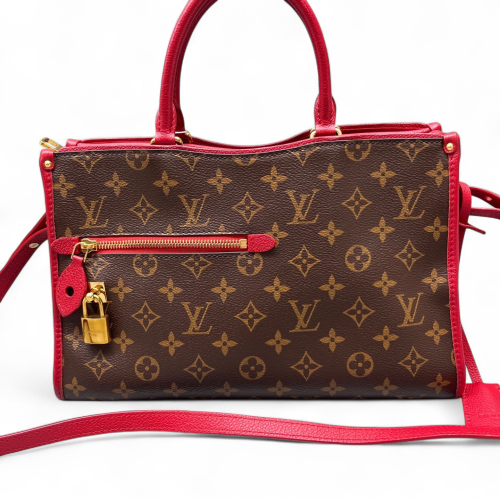 Louis Vuitton Popincourt MM Monogram Brown Red