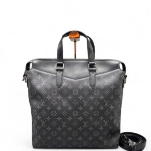 Louis Vuitton Explorer North-South Briefcase Monogram Eclipse Black
