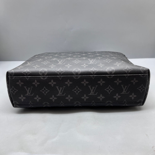 Louis Vuitton Explorer North-South Briefcase Monogram Eclipse Black