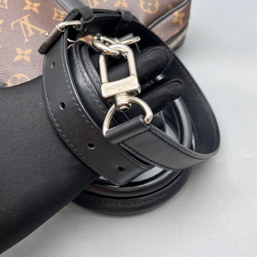 Louis Vuitton Porte Documents Voyage PM Monogram Brown Black