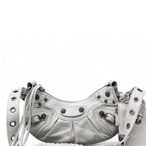 Balenciaga Le Cagole Sling Xs Arena Lambskin White