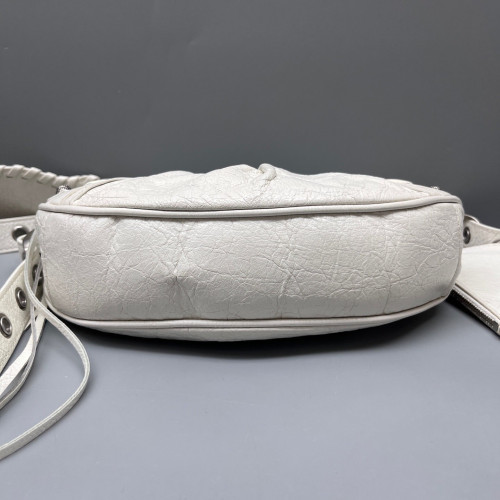 Balenciaga Le Cagole Sling Xs Arena Lambskin White