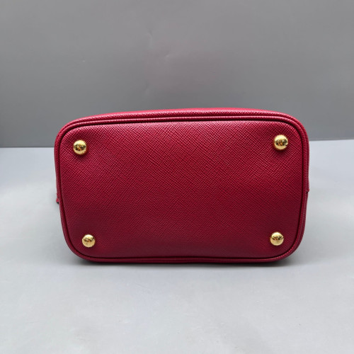 Prada Bucket Saffiano Calfskin Red