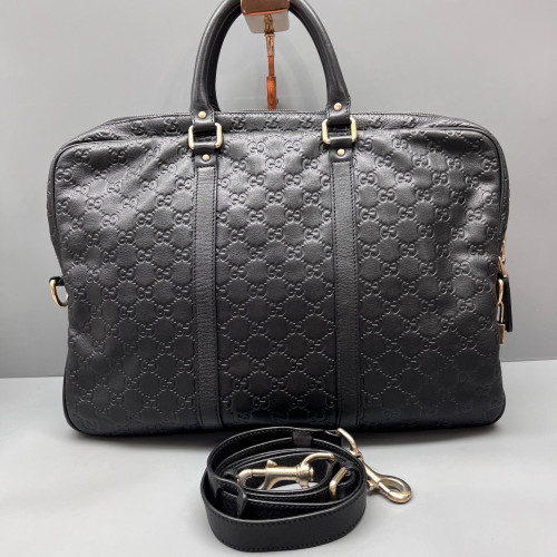 Gucci Briefcase Guccissima Black