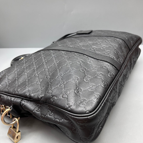 Gucci Briefcase Guccissima Black