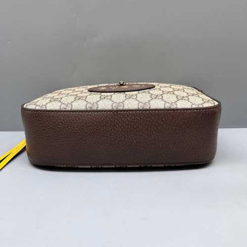 Gucci Web Neo Vintage Shoulder Bag GG Monogram Beige Brown Gucci Web Neo Vintage Shoulder Bag GG Monogram Beige Brown