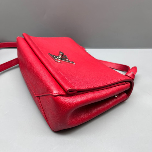 Louis Vuitton Lockme II Chain Bag BB Calfskin Red
