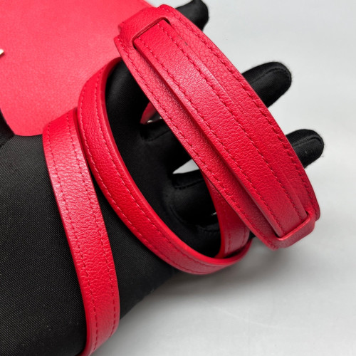 Louis Vuitton Lockme II Chain Bag BB Calfskin Red