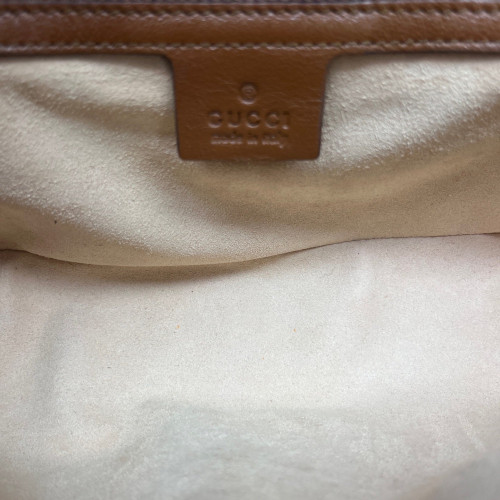 Gucci Matelasse Medium GG Marmont Calfskin Tan