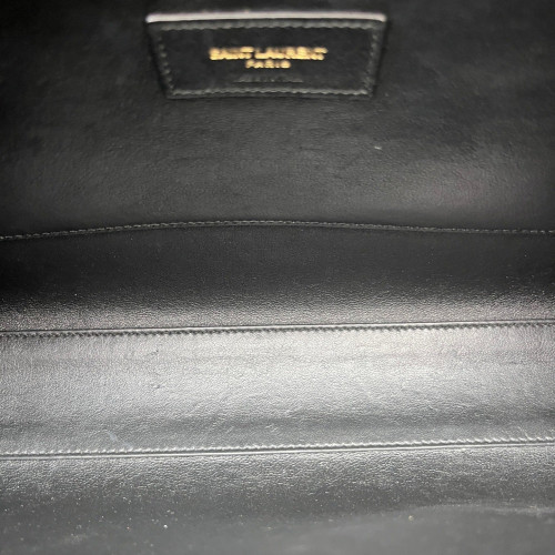 Yves Saint Laurent Medium Manhattan Shoulder Bag Smooth Calfskin Black