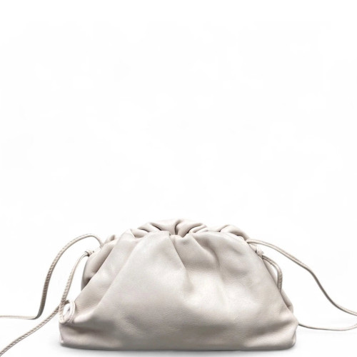 Bottega Veneta The Mini Pouch Lambskin Nappa White