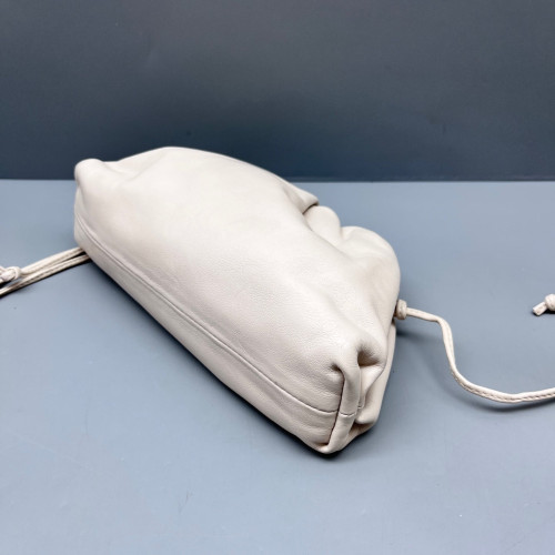 Bottega Veneta The Mini Pouch Lambskin Nappa White