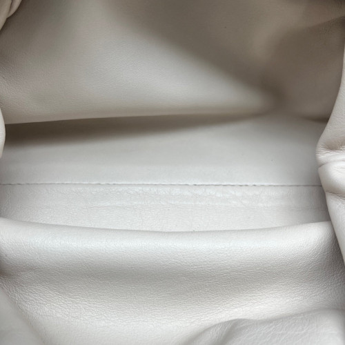 Bottega Veneta The Mini Pouch Lambskin Nappa White