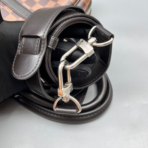 Louis Vuitton Porte Documents Voyage PM Damier Ebene Brown
