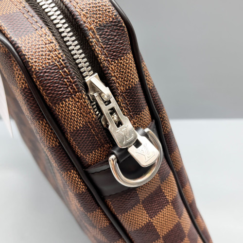 Louis Vuitton Porte Documents Voyage PM Damier Ebene Brown