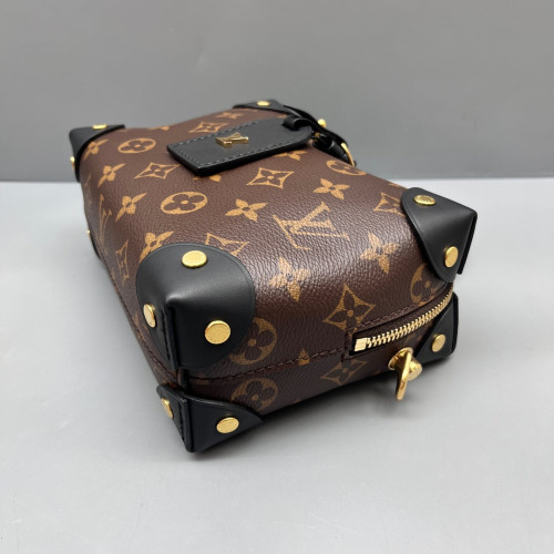 Louis Vuitton Petite Malle Souple Monogram Brown Black