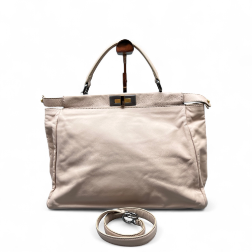 Fendi Peekaboo Iconic Large Calfskin Light Tan