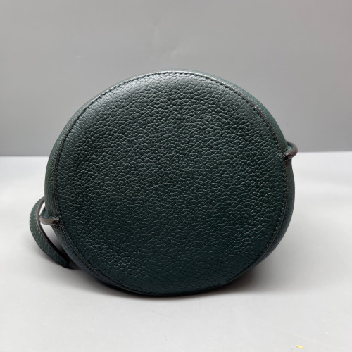 Celine Nano Big Bag Bucket Grained Calfskin Dark Green