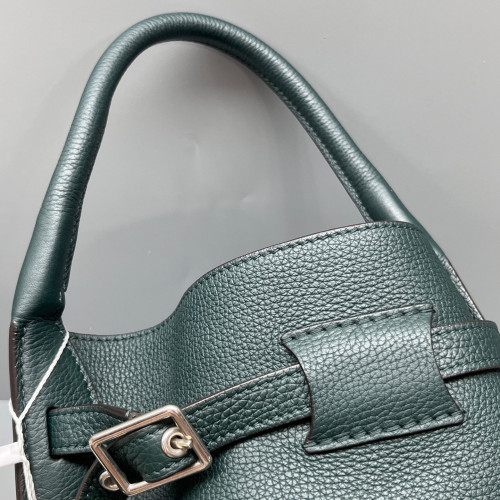 Celine Nano Big Bag Bucket Grained Calfskin Dark Green