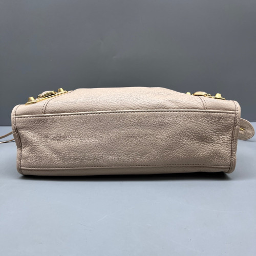 Balenciaga Studded Small City Bag Calfskin Grey