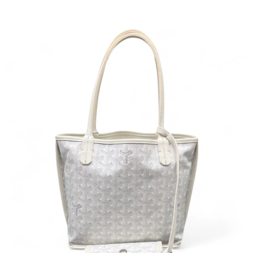 Goyard Saint Louis PM Goyardine White Grey